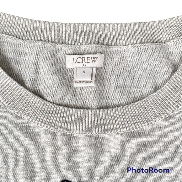 J crew Embroidered polar bear hug Teddie sweater sz S - Picture 3 of 7
